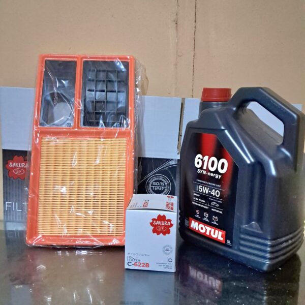 VW Polo Vivo 1.4 / 1.6 Service Kit – Sakura Filters + Motul 6100 SYN-nergy 5W-40