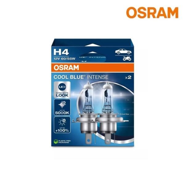 OSRAM H4 Cool Blue Intense 12V 60/55W bulb pack