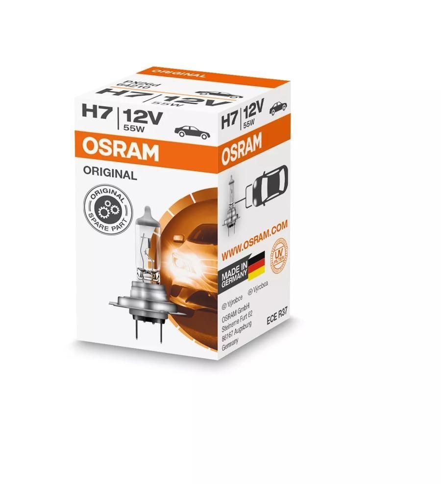 OSRAM H7 12V 55W bulb in box