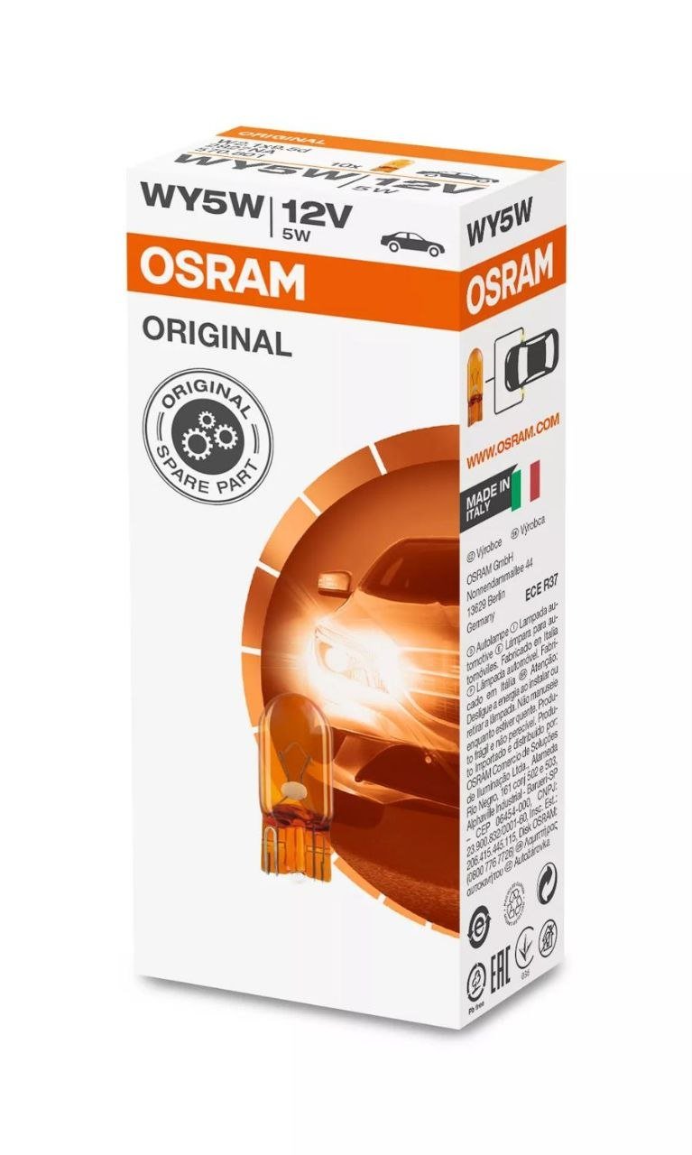 OSRAM WY5W 12V 5W bulb box (amber)