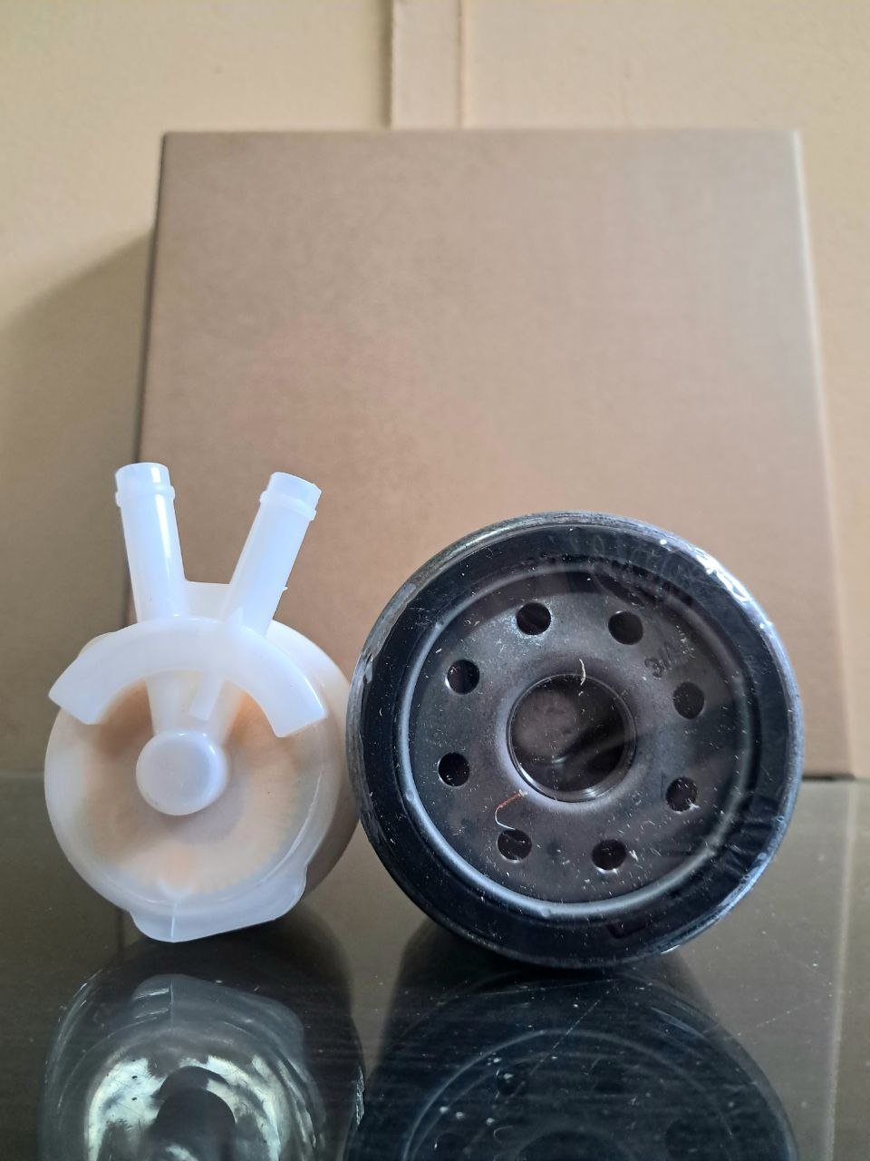 Toyota 2E fuel and oil filters