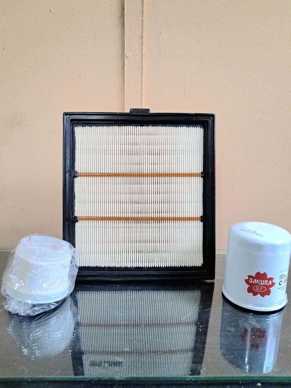 Sakura air and oil filters for diesel bakkie service kit